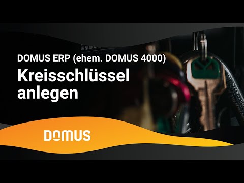 DOMUS 4000 - Kreisschlüssel anlegen