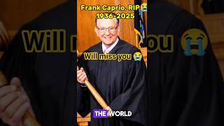 Frank Caprio Judge death 😭 | R.I.P Frank caprio #shorts #celebritynews #celebrity #frankcaprio