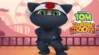 Talking Tom Bubble Shooter Ninja Tom unlocked  GAMEPLAY screenshot 5