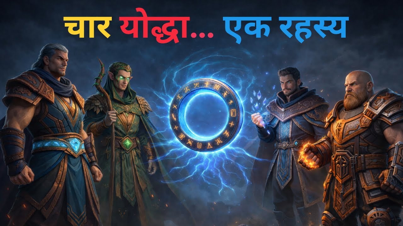 चार योद्धा… एक रहस्य |  Four Warriors… One Mystery | Hindi cartoon story