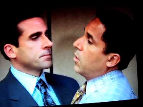 The Office - Michael Scott kisses Oscar