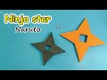 Cách gấp phi tiêu naruto bằng giấy  l  How to make naruto ninja star  l  cách làm phi tiêu ninja