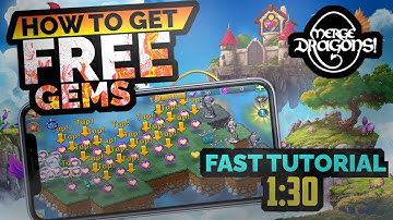 How to get FREE GEMS and COINS in MERGE DRAGONS 2023 (Android & IOS) ☆ FAST TUTORIAL ☆ 100% WORK