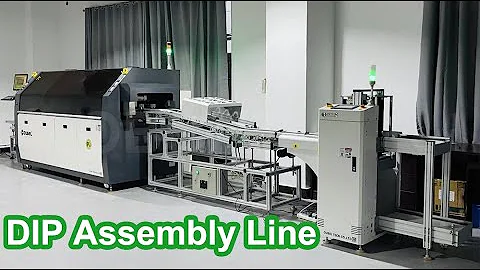 OUBEL  Automatic Wave Soldering Machine with insertion conveyor for THT assembly line,DIP  line
