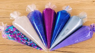 Galaxy Slime With Piping Bags ! Making Satisfying Relaxing Slime ! Part 270