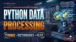 Python for Ethical Hacking Episode 19 | Data Structures, Strings & File Handling in Hindi