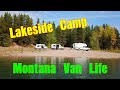 Lakeside Camp Montana Van Life