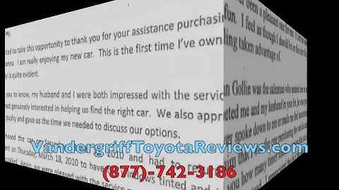 Vandergriff Toyota No Complaints | http://VandergriffToyotaReviews.com