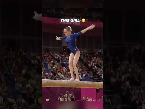 The Goddess of Sheep Jumps!😳 #gymnastics #dance #beam #perfect #olympics #sports