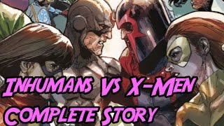 Inhumans Vs Xmen. The Complete Story