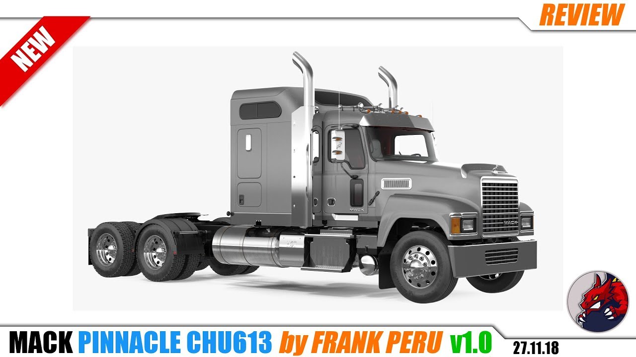 American Truck Simulator (1.32) | "MACK Pinnacle CHU613" v1.0 by Franck Peru - review