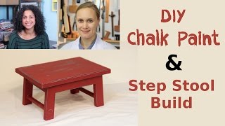 In this How To for chalking painting a step stool I collaborated with The Crafty Gemini. First we built the step stool and then I finished 