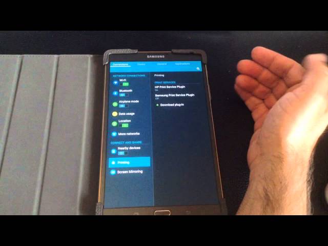 knap hørbar Når som helst Samsung Galaxy Tab S 8.4 & 10.5 Tip: Print to an HP Printer - YouTube