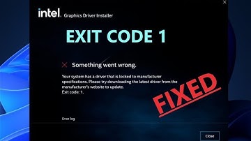 FIXED - intel driver error | Your system has a driver that is locked to manufacturer specifications