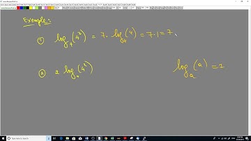 Lois des logarithmes logarithme d