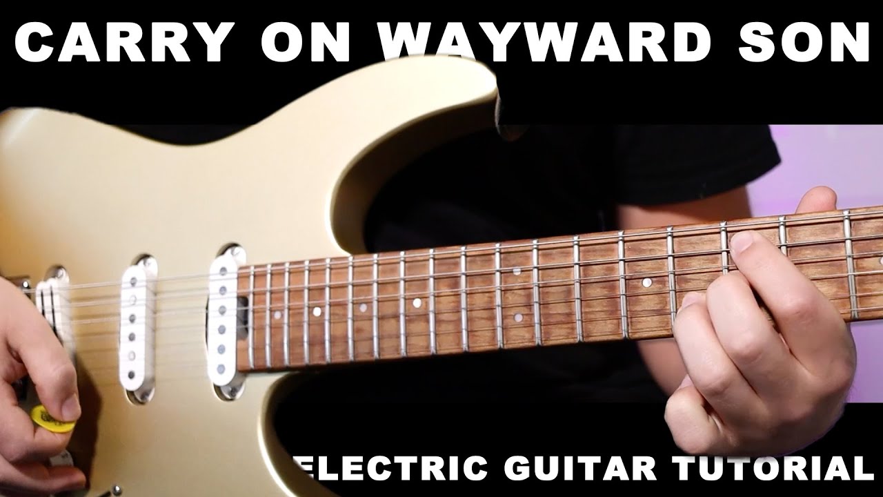 How to play 'Carry on Wayward Son' intro Electric Guitar Tutorial