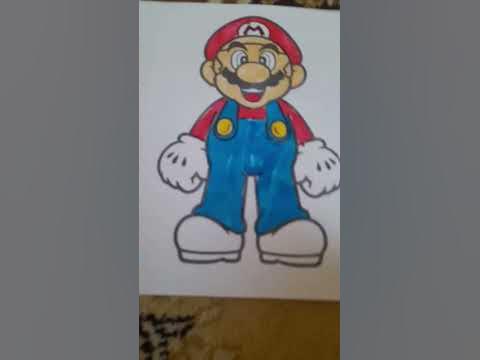 Марио рисунок ♟ - YouTube