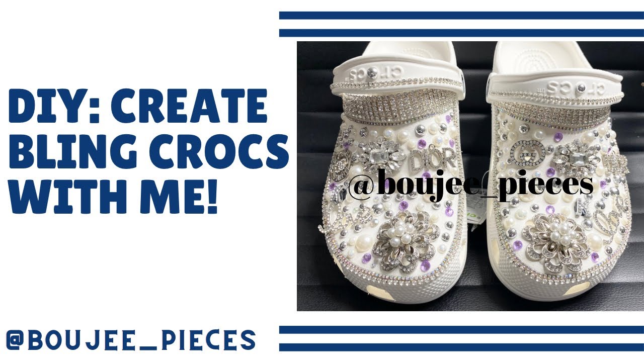 Designer custom crocs  Bedazzled shoes diy, Bedazzled shoes, Crocs