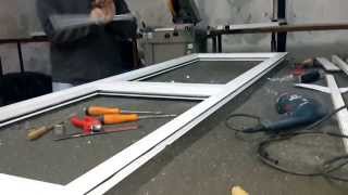 fabrication porte en aluminium vitrée