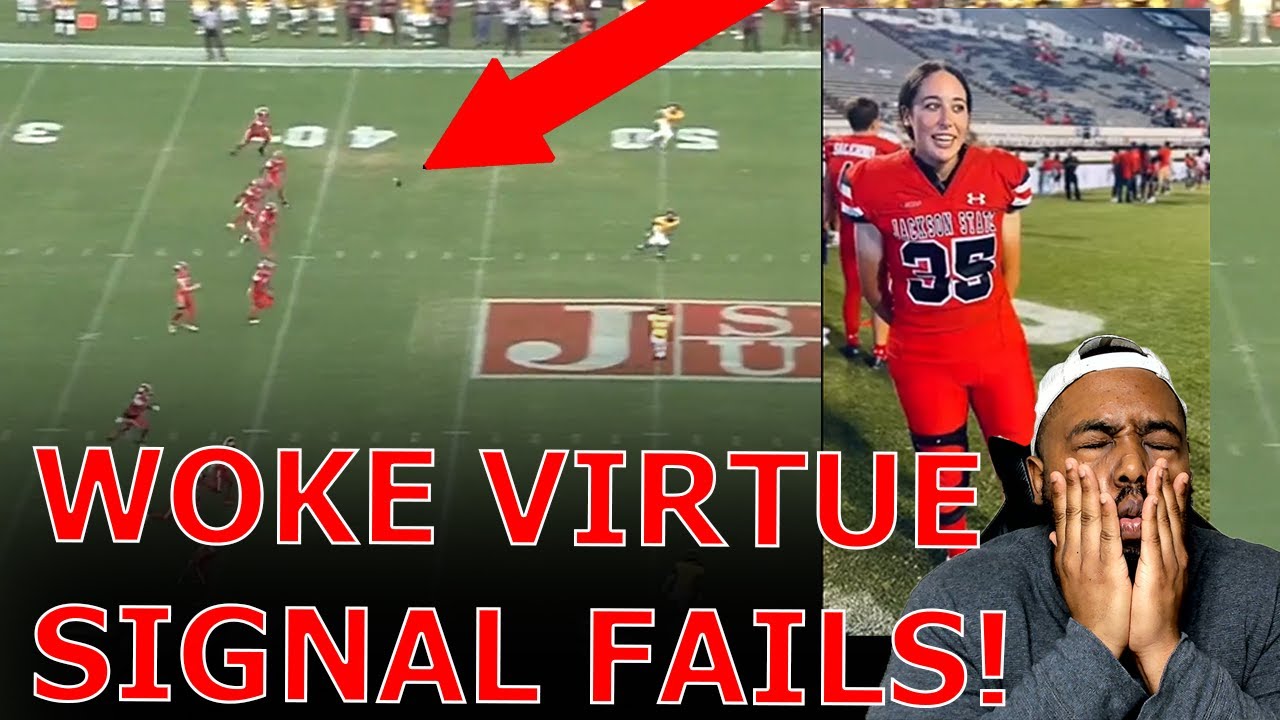 Female College Football Kicker Embarrasses Herself On Opening Kickoff In FAILED Virtue Signal Stunt