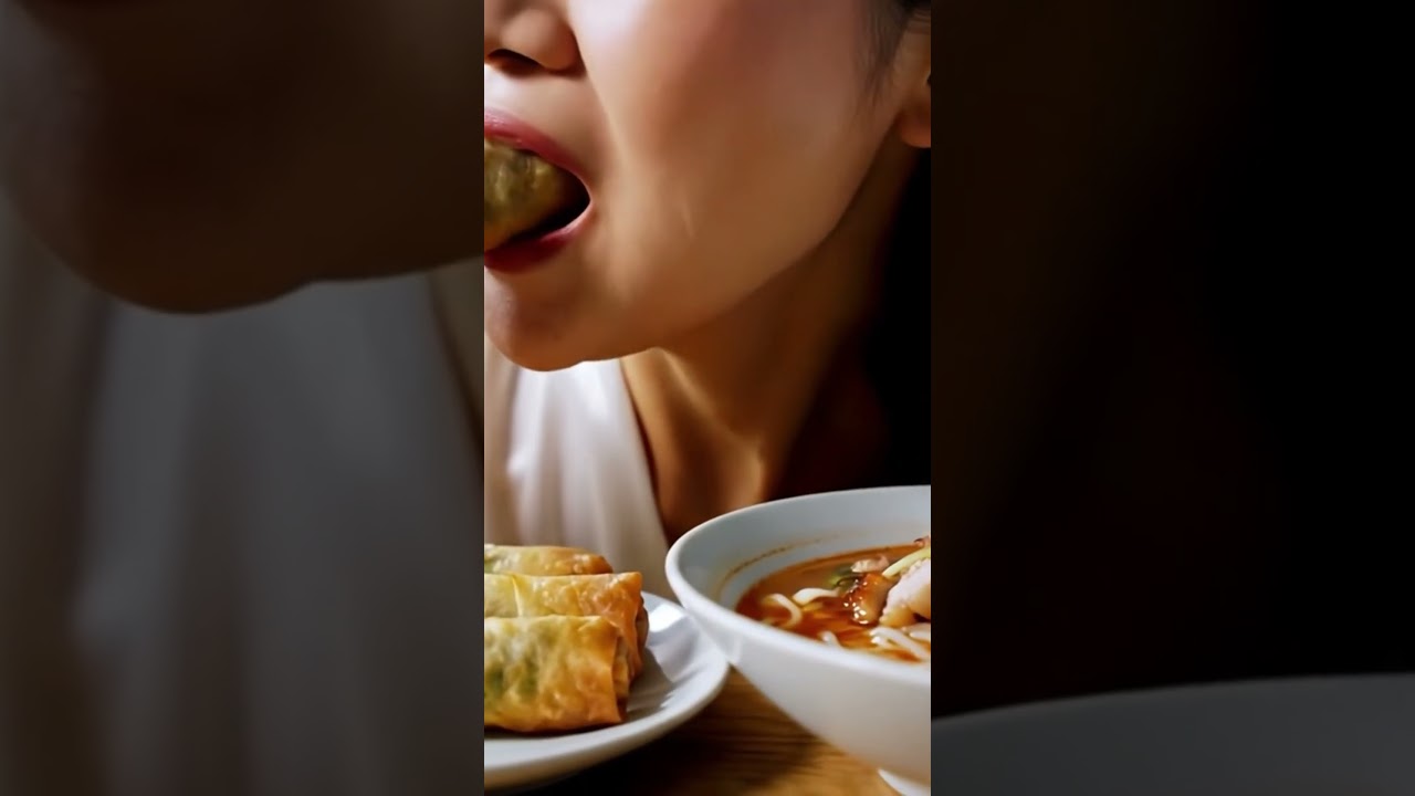 Spring Rolls & Bún Chả ASMR 🥢 | No Talking, Only Crunch & Chew