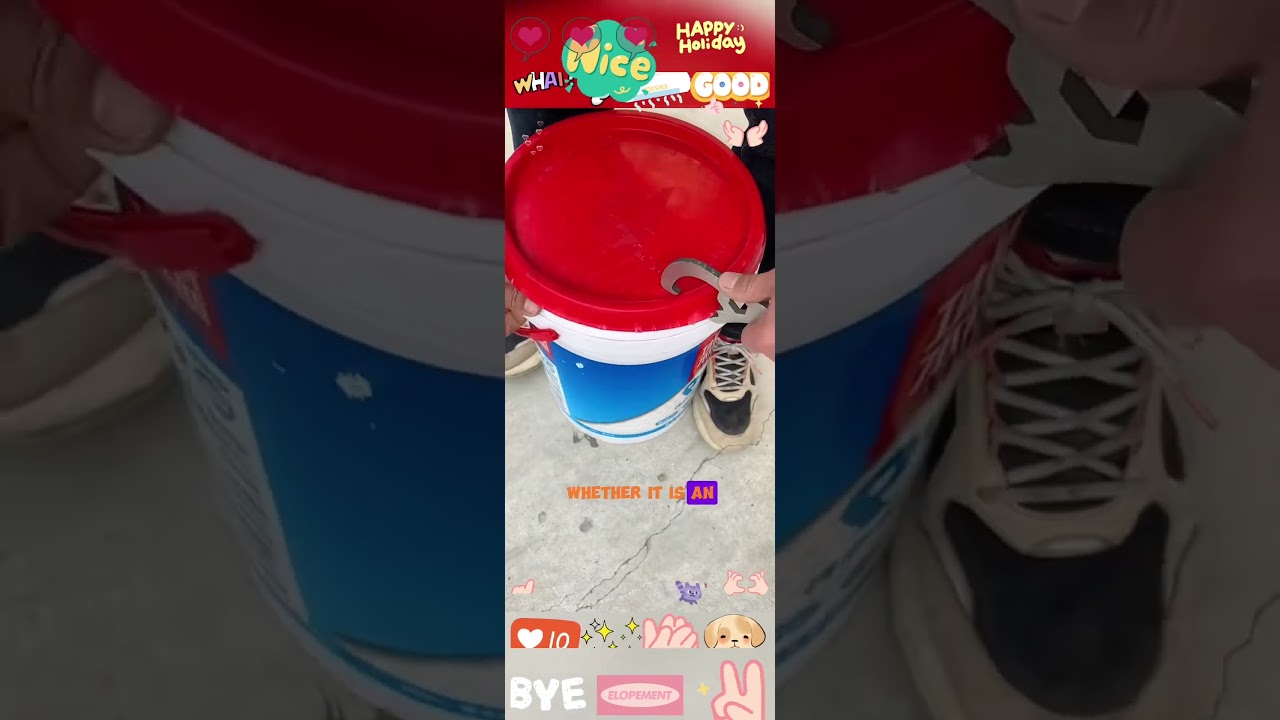 Universal Bucket Lid Opener Wrench - Plastic & Paint Compatible