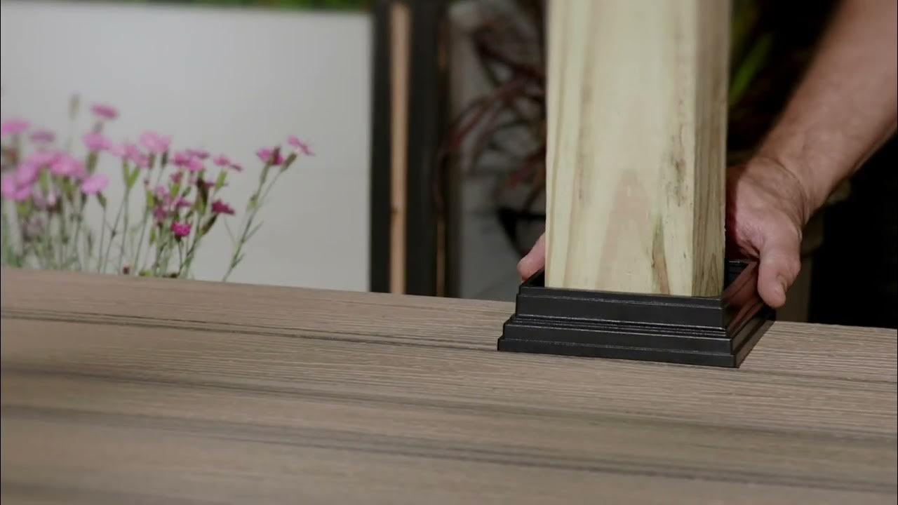 Trex Post Sleeve Skirt in Charcoal Black at Home Depot YouTube