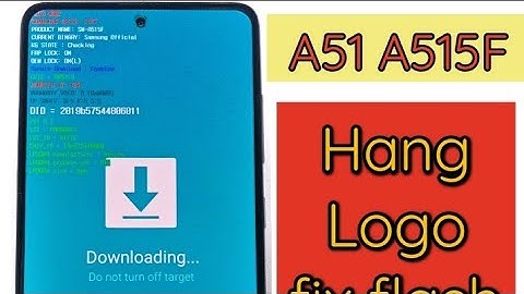Samsung Galaxy A51 SM-A515F Hang Logo Fix Android 10-11-12-13 by Odin3