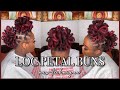 Loc Petal Buns | I Learned A New Technique | Fuller Appearance