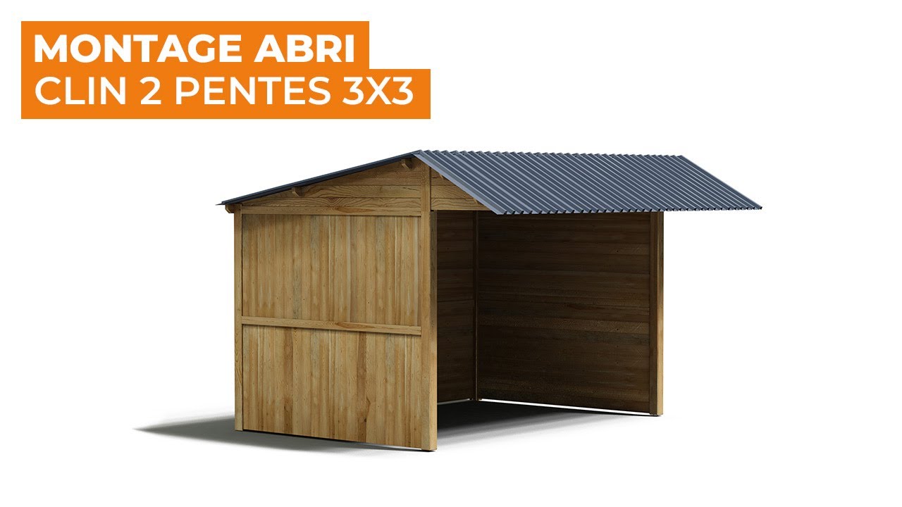 Abri clins 3x3 - montage