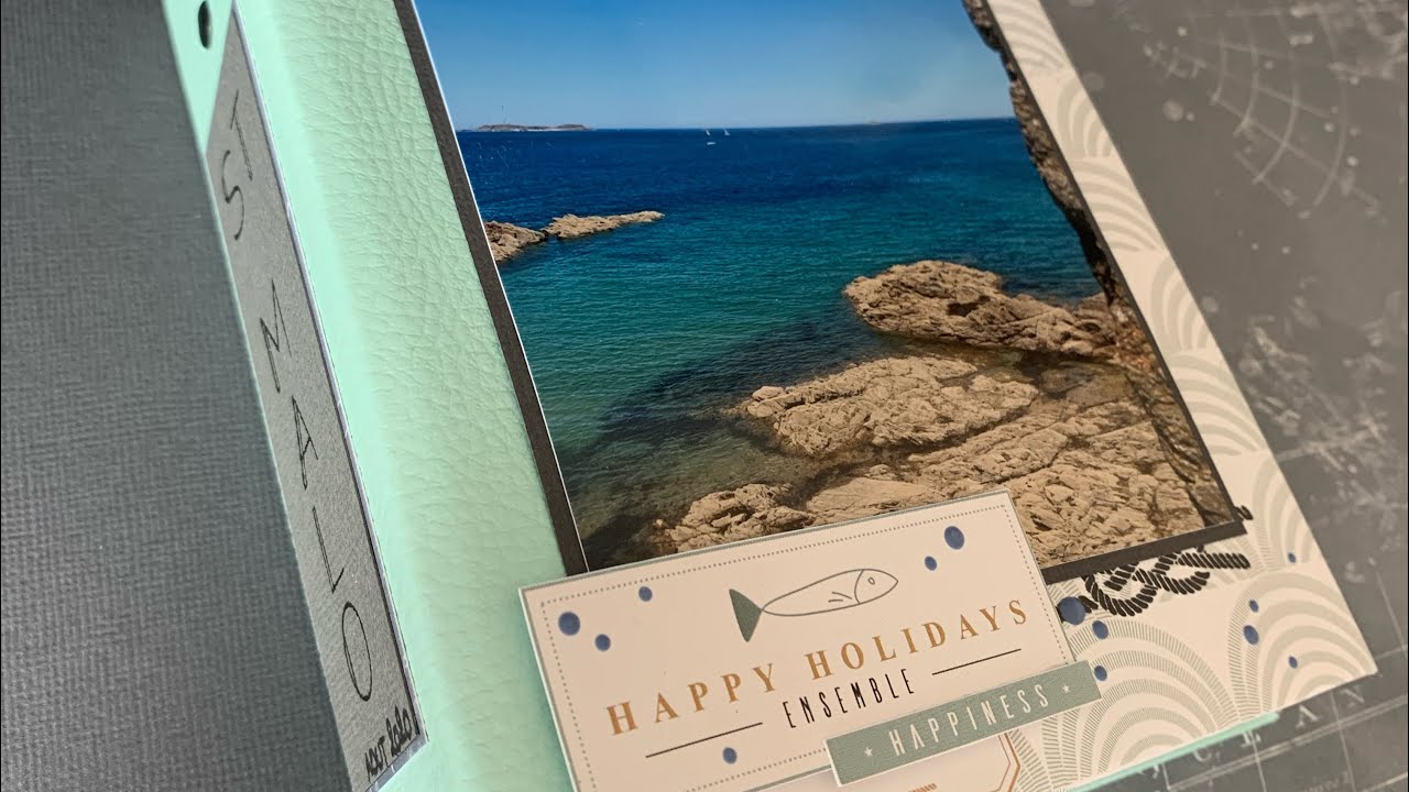 Présentation [ mini album Embruns de mes p’tits ciseaux ] DT scrapdecohome.fr