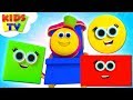 Build With Shapes | Learning Videos - Bob The Train | Nursery Rhymes by Kids TV