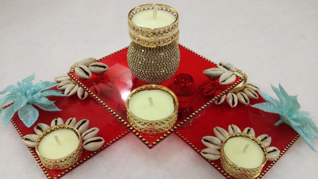 168. Diwali Decoration/ Candle Stand/ Diya Decoration YouTube