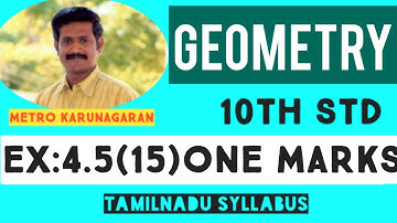 10th Std Maths Ex.4.5(15) In figure if PR is tangent to the circle at P and O is the centre  of the
