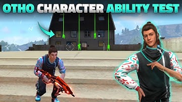 NEW CHARACTER OTHO ABILITY TEST IN FREE FIRE | OTHO SKILL TEST - GARENA FREE FIRE