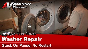 Frigidaire Washer Repair - Stuck On Pause, No Restart - Door Lock