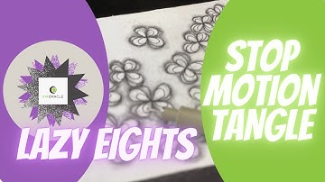 Lazy Eights by Denielle Noe stop motion zentangle drawing Anne Toth CZT NZ Bird & Wildlife Audio zen