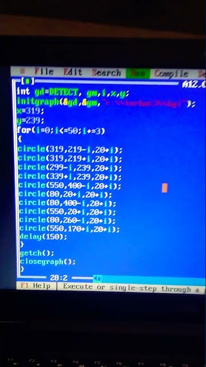 graphic c programing using turbo c++ - YouTube