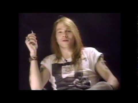 Guns N Roses Axl Rose Mtv Promo 1989