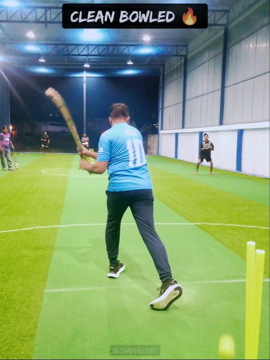 Clean Bowled 💯 || @SAS Indoor Courts, Kotikawatta #indoorcricket #cricket #bowlingaction
