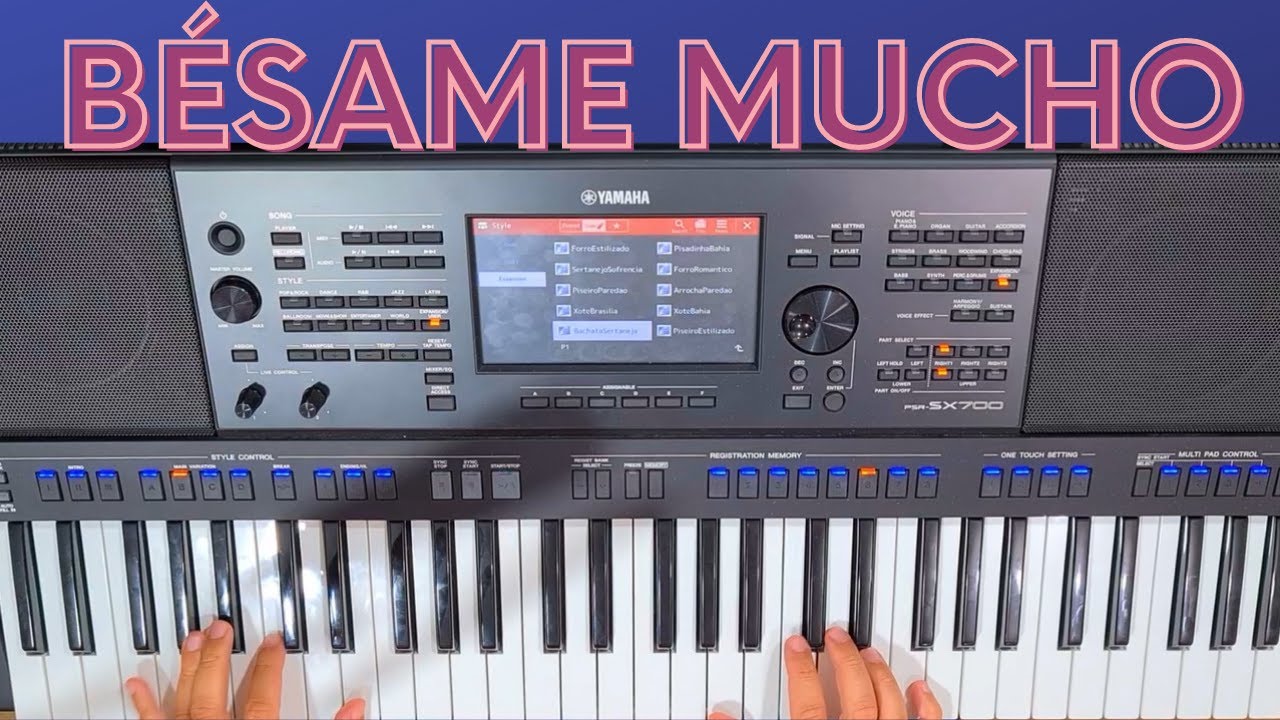 Besame Mucho - Aula de Teclado/Tutorial | Prof. Brito Brazil