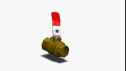 BALL VALVE ASSEMBLY  MOTION | SOLIDWORKS