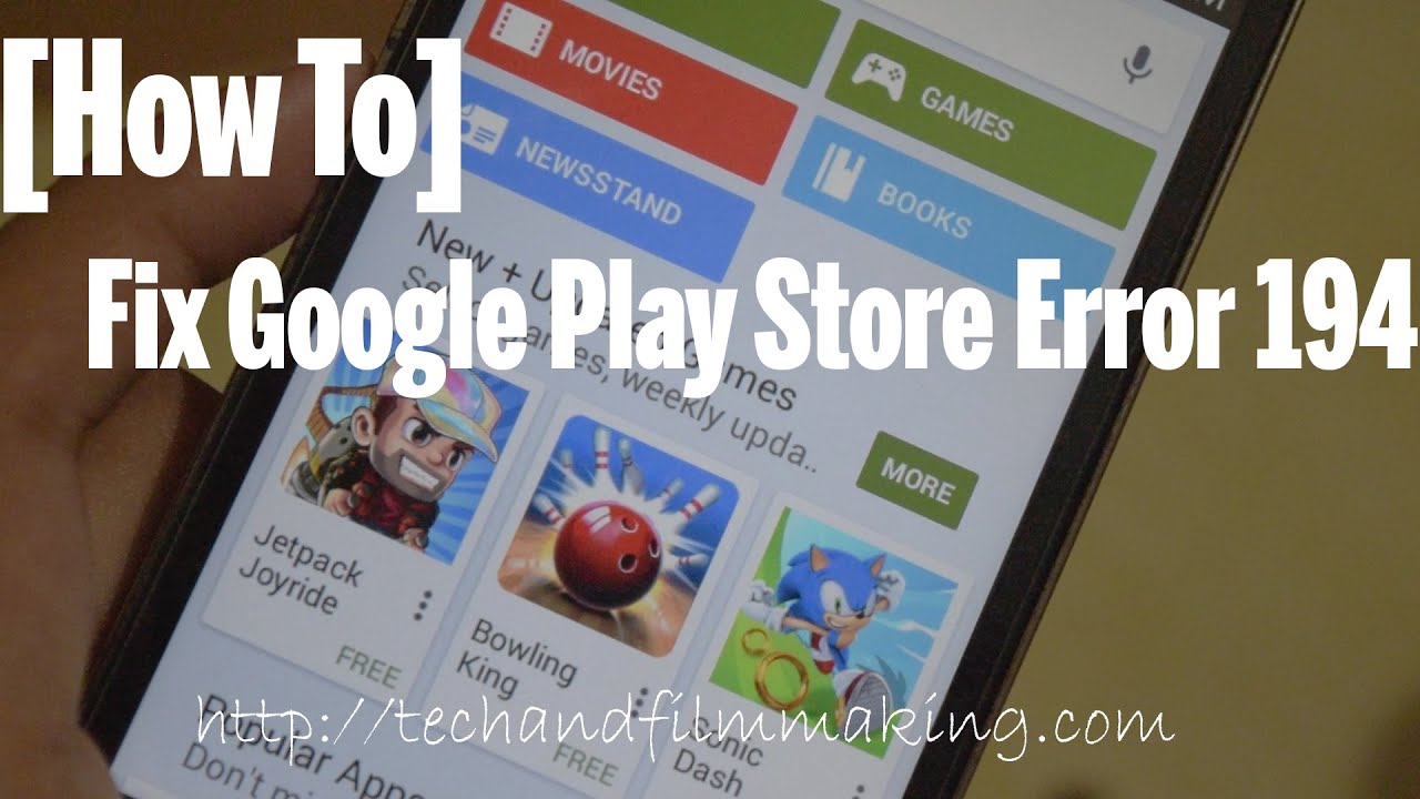 [How to] Fix Google Play Store Error 194