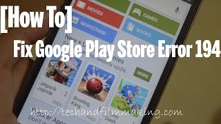 Information [How to] Fix Google Play Store Error 194 Update