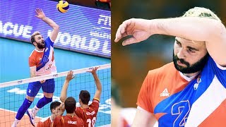 TOP 15 Crazy  Actions by Uros Kovacevic | Best Left Handed Volleyball Player | World League 2017