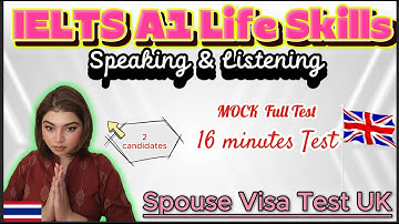 IELTS A1 Life Skills Speaking & Listening Test |Important Questions with Answers | 2025 Latest