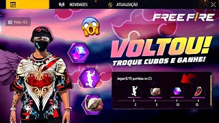 GARENA TÁ DOÍDA!! PEGUE O 3° CUBO DE GRAÇA? NOVO HYPADO 3.0, EVENTO DIA DOS NAMORADOS - FREE FIRE
