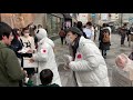 日本頑張れ！　池袋駅前 MASK PANDA ACTION