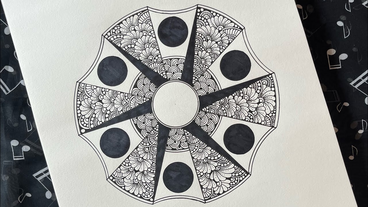 How to Draw | Easy Mandala Pattern |step by Step |New Design - YouTube
