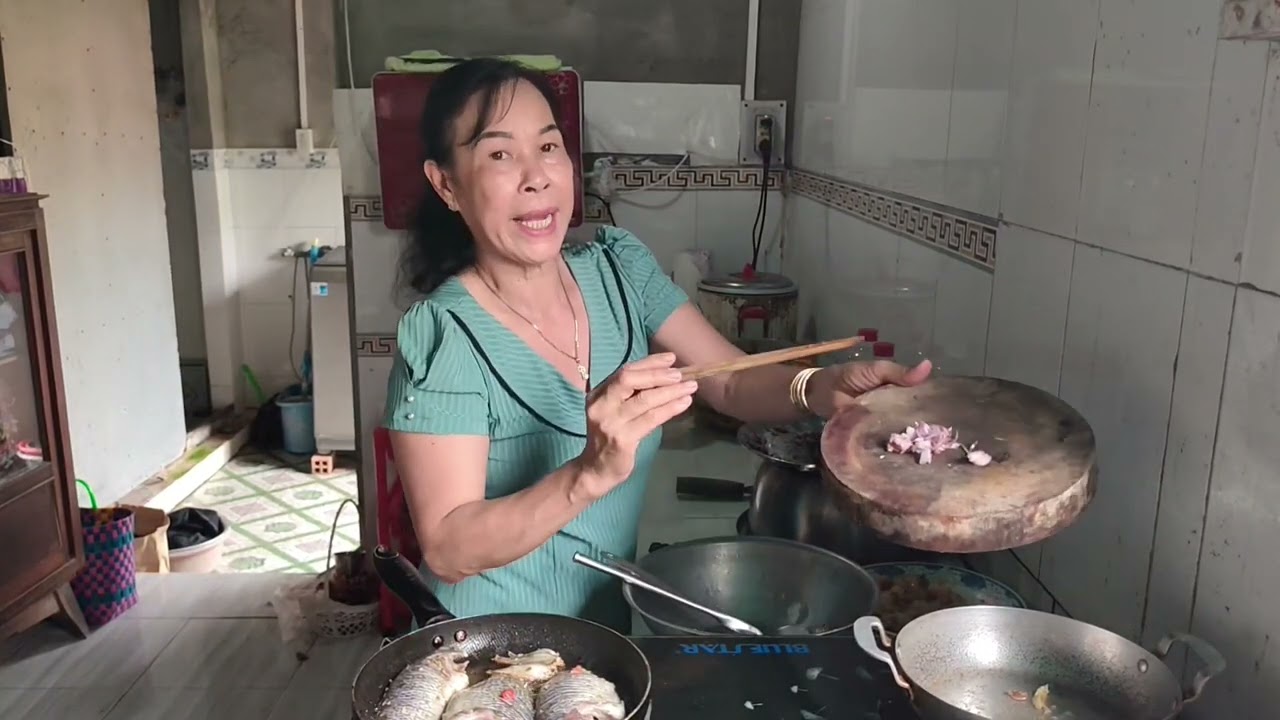 Câu mở cá rô phi làm bữa cơm chiều/CLMT 